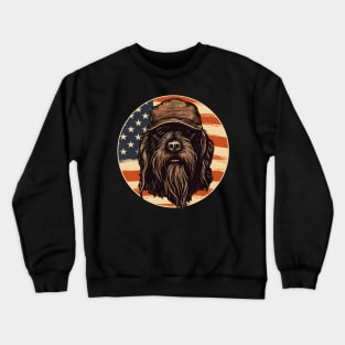 Patriotic Briard Crewneck Sweatshirt